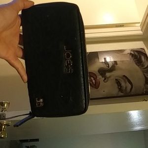 Black leather "Joe's" wallet